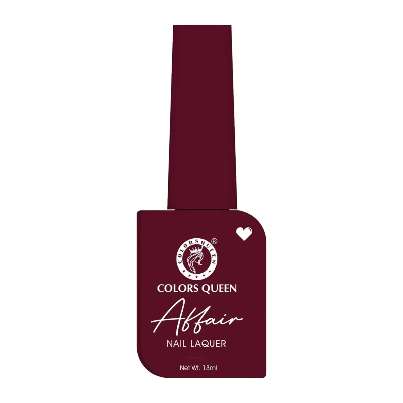 Colors Queen Affair Nail Polish - 01 - Regal Ruby, 13ml | Rich Pigmentation, Quick Drying, Long Lasting Nail Paint | Chip Resistant, No Harmful Chemicals, Semi Matte Nail Polish for Women thumbnail 7